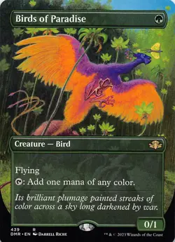 Birds of Paradise (Borderless) - 439 - Dominaria Remastered - NM - Normal - Image 1