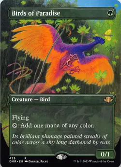 Birds of Paradise (Borderless) - 439 - Dominaria Remastered - NM - Normal - Image 2