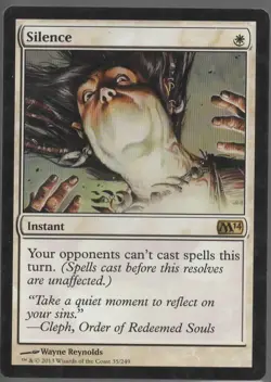 Magic 2014 (M14) #35 Silence - Image 1