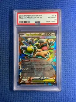 Pokemon TCG PSA 10 Mega Kangaskan Ex 104/132 Mega Evolution Gem Mint - Image 1
