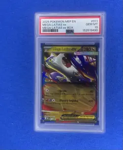 2025 POKEMON MEP EN-ME BLACK STAR PROMO MEGA LATIAS EX BOX MEGA LATIAS EX PSA 10 - Image 1