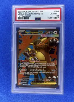 2025 POKEMON MEG EN-MEGA EVOLUTION ULTRA RARE #164 MEGA KANGASKHAN EX PSA 10 - Image 1