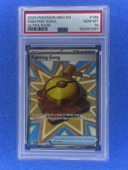POKEMON MEG EN-MEGA EVOLUTION #168 FIGHTING GONG ULTRA RARE PSA 10 - Image 1