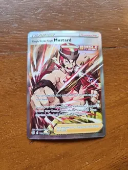 Single Strike Style Mustard (Full Art) TG28/TG30 Brilliant Stars Pokemon Trainer - Image 1