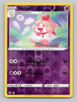 Reverse Holo Slurpuff 084/195 Uncommon Silver Tempest Pokemon - Image 1