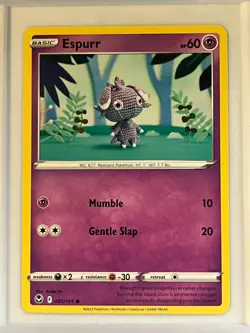 Espurr 081/195 Common Silver Tempest Pokemon Near Mint - Image 1