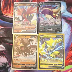 Pokemon V Lot - Zapdos, Skuntank, Ursaluna, Zeraora - 4 Cards - NM & SHIPS FREE! - Image 1