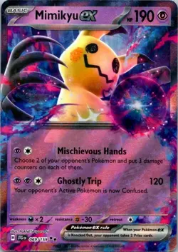 Pokemon TCG Mimikyu ex Double Rare SV09: Journey Together 069/159 NM (SKU 1-1) - Image 1