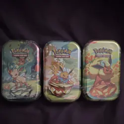 Pokemon TCG Mini Tins Scarlet and Violet prismatic evolution - Image 1