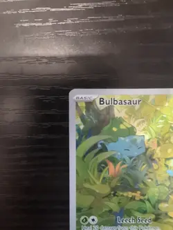 Pokemon TCG Bulbasaur Illustration Rare Scarlet Violet 151 166/165 NM Condition - Image 2