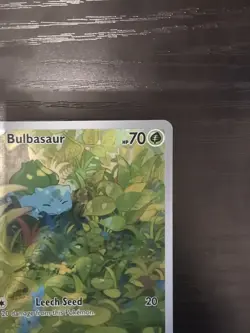 Pokemon TCG Bulbasaur Illustration Rare Scarlet Violet 151 166/165 NM Condition - Image 3