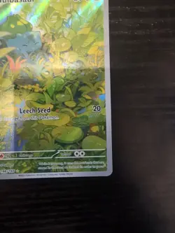 Pokemon TCG Bulbasaur Illustration Rare Scarlet Violet 151 166/165 NM Condition - Image 4