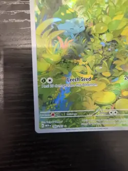 Pokemon TCG Bulbasaur Illustration Rare Scarlet Violet 151 166/165 NM Condition - Image 5