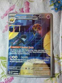 Pokemon TCG Team Rocket's Orbeetle Sv10 198/182 Illustration Rare Holo - Image 1