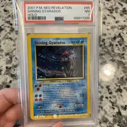 Pokemon Shining Gyarados Double Holo Neo Revelation 65/64 PSA 7 - Image 1