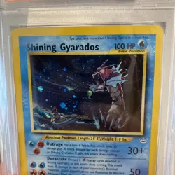 Pokemon Shining Gyarados Double Holo Neo Revelation 65/64 PSA 7 - Image 5