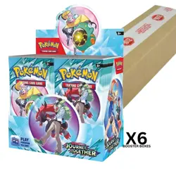 Pokemon Journey Together Enhanced Booster Box Factory Sealed Case of 6 - Image 2