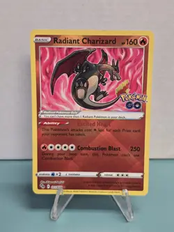 Pokemon TCG Radiant Charizard 011/078 SWSH: Pokemon GO Radiant Rare NM - Image 1
