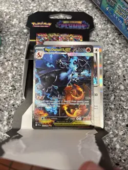 Mega Charizard X EX SIR 125/094 Phantasmal Flames English Pokemon TCG Pack Fresh - Image 1