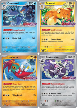 Pokemon Scarlet Violet Stamped Pre-Release 005 006 007 008 Promo Set Holo SVP - Image 1