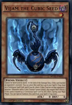 Vijam the Cubic Seed 1st Ed Ultra Rare MVP1-EN032 Yu-Gi-Oh! - Image 1