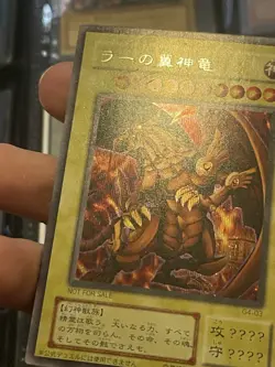 Yu-Gi-Oh G4-03 The Winged Dragon of Ra Secret Rare Japanese Foil Bleed Misprint - Image 2