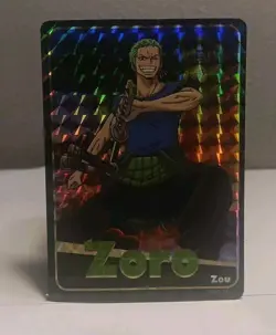 One Piece Holographic Trading Sticker Zou Zoro - Image 1