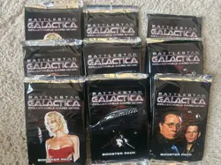 Battlestar Galactica CCG TCG Collectible Card Game Booster Pack x9 Sealed 2006 - Image 1