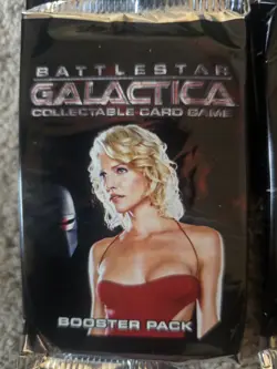 Battlestar Galactica CCG TCG Collectible Card Game Booster Pack x9 Sealed 2006 - Image 2