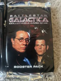 Battlestar Galactica CCG TCG Collectible Card Game Booster Pack x9 Sealed 2006 - Image 3