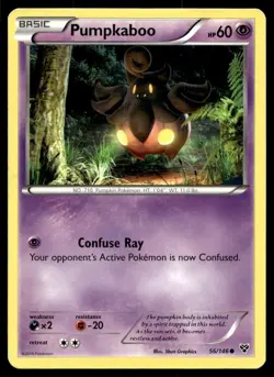 Pumpkaboo 56/146 Pokemon Card XY Common 60 HP Lightly Played OS - Image 1