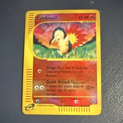 Pokemon Cyndaquil Reverse Holo 104/165 Expedition Base Set 40 HP Common Card - Image 1