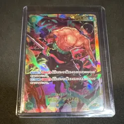 Bandai Roronoa Zoro Holo One Piece Card Game wings of the captain op06-118 - Image 1