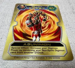 Digimon D-Tector - Agunimon DT-65 - Series 1 Gold Stamped 1St Ed Card 2002 - Image 2