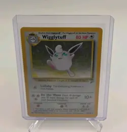 Pokemon TCG Wigglytuff Card 19/130 Base Set 2 Holo Rare LP WOTC - Image 1
