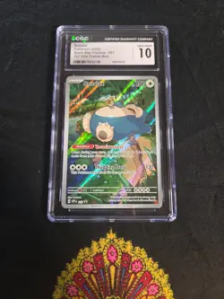 CGC 10 Snorlax 051 151 Elite Trainer Box 2023 Black Star Promo Pokemon Card #51 - Image 1