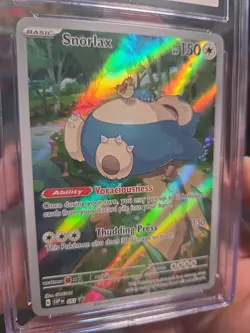 CGC 10 Snorlax 051 151 Elite Trainer Box 2023 Black Star Promo Pokemon Card #51 - Image 3