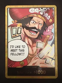 DON!! Card (Gol.D.Roger) (Gold) DON!! Carrying On His Will NM - Image 1