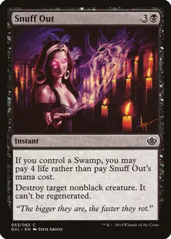 MTG Snuff Out ** Duel Decks Anthology: Garruk vs. Liliana ** English (MP) - Image 1
