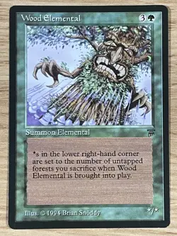 MTG - Wood Elemental - Legends - NM English Magic 1994 - Image 1