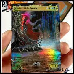 Varina, Lich Queen Altered Art Foil - Hand Painted MTG Alter - Magic - Image 1