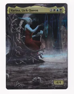 Varina, Lich Queen Altered Art Foil - Hand Painted MTG Alter - Magic - Image 3