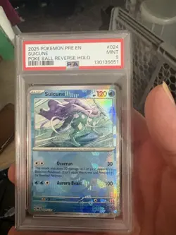 Pokemon TCG Suicune 024/131 Sv Prismatic Evolutions Reverse Holo PSA 9 120HP - Image 1