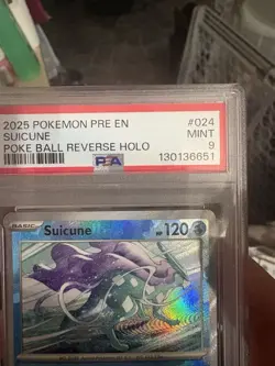 Pokemon TCG Suicune 024/131 Sv Prismatic Evolutions Reverse Holo PSA 9 120HP - Image 2