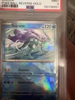 Pokemon TCG Suicune 024/131 Sv Prismatic Evolutions Reverse Holo PSA 9 120HP - Image 3
