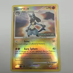 Lucario LV.30 - 6/130 - Reverse Holo - Stamped - Diamond & Pearl - Pokemon Card - Image 2