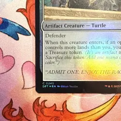 MTG - Ticket Tortoise (Foil) - Aetherdrift NM/M Condition - Image 2