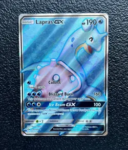 Pokemon TCG - Lapras GX 139/149 - Full Art Holo Rare - Sun & Moon Base Set - Image 1