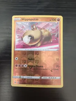 2020 Pokemon Hippopotas 093/189 Swsh03: Darkness Ablaze Reverse Holo - Image 1
