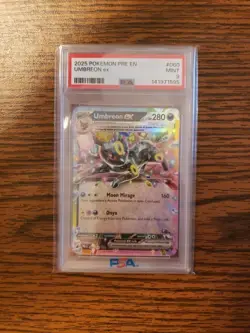 Umbreon ex #060 PSA 9 NM-MINT Surprise Box Exclusive Prismatic Evolutions Stamp - Image 1